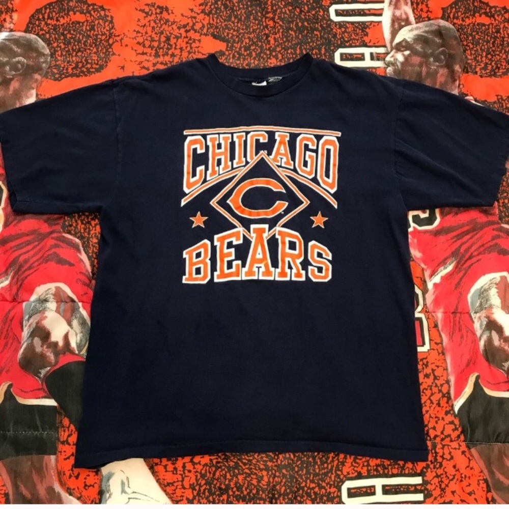 VINTAGE Chicago Bears 90s Single Stitch NFL Shirt